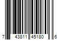 Barcode Image for UPC code 743811451806