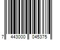 Barcode Image for UPC code 7443000045375