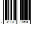 Barcode Image for UPC code 7451000700194