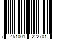 Barcode Image for UPC code 7451001222701