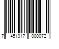 Barcode Image for UPC code 7451017000072