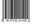 Barcode Image for UPC code 7451079001499