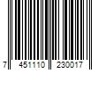 Barcode Image for UPC code 7451110230017