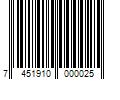 Barcode Image for UPC code 7451910000025