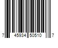 Barcode Image for UPC code 745934505107