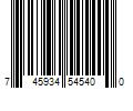 Barcode Image for UPC code 745934545400