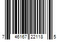 Barcode Image for UPC code 746167221185