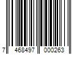 Barcode Image for UPC code 7468497000263