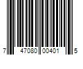 Barcode Image for UPC code 747080004015