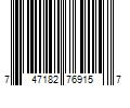 Barcode Image for UPC code 747182769157