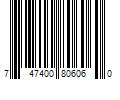 Barcode Image for UPC code 747400806060