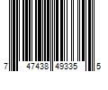 Barcode Image for UPC code 747438493355