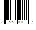 Barcode Image for UPC code 747479000611