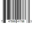 Barcode Image for UPC code 747599417863