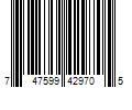 Barcode Image for UPC code 747599429705