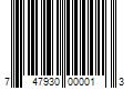 Barcode Image for UPC code 747930000013