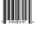 Barcode Image for UPC code 747930031574