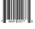 Barcode Image for UPC code 748091000775