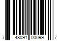 Barcode Image for UPC code 748091000997