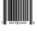 Barcode Image for UPC code 748378004205