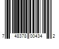 Barcode Image for UPC code 748378004342. Product Name: The Regatta Group DBA Beauty Depot ECO STYLE - Coconut Oil Professional Styling Gel