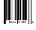 Barcode Image for UPC code 748757004406