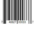 Barcode Image for UPC code 748927000337