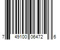 Barcode Image for UPC code 749100064726