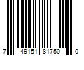 Barcode Image for UPC code 749151817500