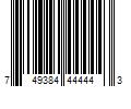 Barcode Image for UPC code 749384444443