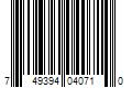 Barcode Image for UPC code 749394040710