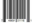 Barcode Image for UPC code 749691011161