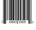 Barcode Image for UPC code 749860005052