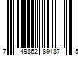 Barcode Image for UPC code 749862891875