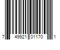 Barcode Image for UPC code 749921011701