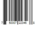 Barcode Image for UPC code 750007223468