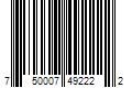 Barcode Image for UPC code 750007492222