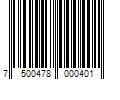 Barcode Image for UPC code 7500478000401