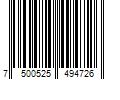 Barcode Image for UPC code 7500525494726