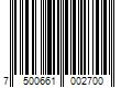 Barcode Image for UPC code 7500661002700