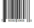 Barcode Image for UPC code 750080006088