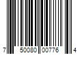 Barcode Image for UPC code 750080007764