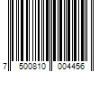 Barcode Image for UPC code 7500810004456