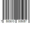 Barcode Image for UPC code 7500810005057