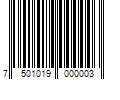 Barcode Image for UPC code 7501019000003