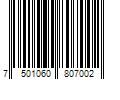 Barcode Image for UPC code 7501060807002