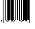 Barcode Image for UPC code 7501836000255