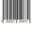 Barcode Image for UPC code 7502221040870