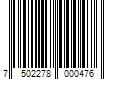 Barcode Image for UPC code 7502278000476