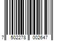 Barcode Image for UPC code 7502278002647